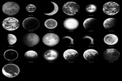 200 PLANETS MOON EARTH TRANSPARENT PNG PHOTOSHOP OVERLAYS Product Image 9