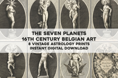 Antique Figure Depictions of the Planets - Vintage Images Product Image 1