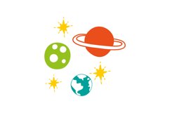 Planets Solar System SVG Cut File Product Image 1
