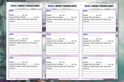 Set of planner sheets daily chores, health and budget. Product Image 5