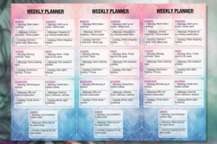 Set of planner sheets daily chores, health and budget. Product Image 4