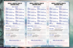 Set of planner sheets daily chores, health and budget. Product Image 6