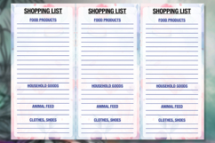 Set of planner sheets daily chores, health and budget. Product Image 7