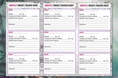 Set of planner sheets daily chores, health and budget. Product Image 10