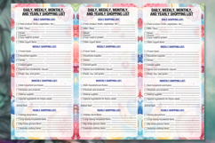 Set of planner sheets daily chores, health and budget. Product Image 12