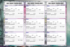 Set of planner sheets daily chores, health and budget. Product Image 9