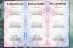 Set of planner sheets daily chores, health and budget. Product Image 2