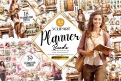 Planner Clipart Png Huge Bundle Product Image 1