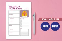 Woman planner printable planifier digital template art Product Image 1