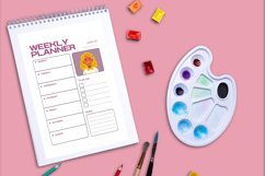 Woman planner printable planifier digital template art Product Image 2
