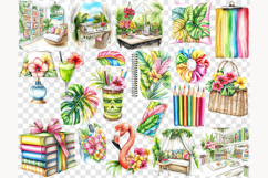 GlamArtZhanna, planner girl clipart, Planner clipart, Summer planner png, Tropical planner png, Tropical clip art, Summer clipart, Crafting clipart, Planner png, Planner woman png, Beach clipart, colorful summer png, Craft clipart, planner lover png