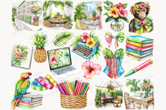 GlamArtZhanna, planner girl clipart, Planner clipart, Summer planner png, Tropical planner png, Tropical clip art, Summer clipart, Crafting clipart, Planner png, Planner woman png, Beach clipart, colorful summer png, Craft clipart, planner lover png