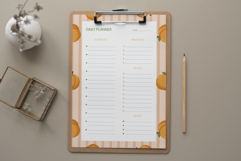 Peach Daily Planner Template | Daily Planner Product Image 2
