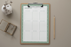 Geometry Grocery List Template | Grocery List | Planner Product Image 4