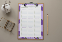 Grapes Grocery List Template | Grocery List | Planner Product Image 4