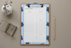 Blueberry Daily Planner Template | Daily Planner Product Image 2