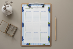 Blackberry Grocery List Template | Grocery List | Planner Product Image 4