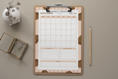 Kiwi Monthly Planner Template for June 2026 Product Image 4