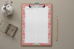 Pastel Stars Daily Planner Template | Daily Planner Product Image 2