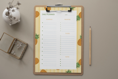 Pineapple Daily Planner Template | Daily Planner Product Image 2