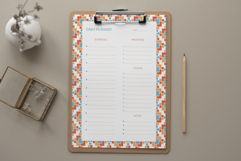 Daily Planner Template With Moroccon Pattern | Daily Planner Product Image 2