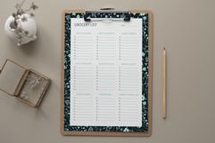 Floral Grocery List Template | Grocery List | Planner Product Image 4
