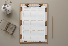 Kiwi Grocery List Template | Grocery List | Planner Product Image 4