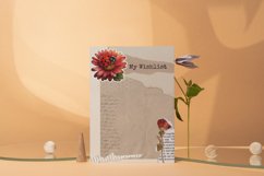 Ladybug Scrapbook My Wishlist Planner Page Canva Template Product Image 3