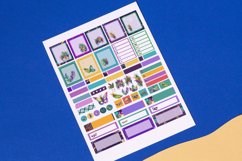 Mardi Gras Planner Sticker Canva Template Product Image 4