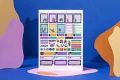 Mardi Gras Planner Sticker Canva Template Product Image 3