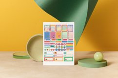 Bright Colored Book lover Planner Sticker Canva Template Product Image 4