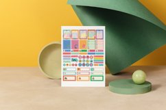 Bright Colored Book lover Planner Sticker Canva Template Product Image 2