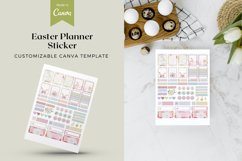 Easter Planner Sticker Canva Template Product Image 1