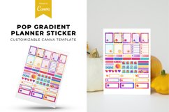 Pop Gradient Shapes Planner Stickers for Canva Product Image 1