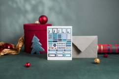 Scandinavian Winter Planner Stickers Canva Template Product Image 3