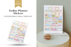 Zodiac Planner Stickers Canva Template Product Image 1