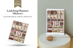 Ladybug Planner Stickers Canva Template Product Image 1