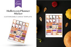Halloween Planner Sticker Canva Template Product Image 1