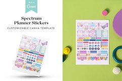 Spectrum Planner Stickers Canva Template Product Image 1
