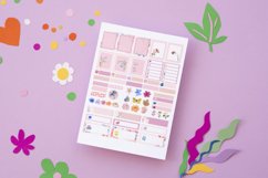 Floral Watercolor Planner Stickers Canva Template Product Image 4