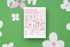 Floral Watercolor Planner Stickers Canva Template Product Image 3
