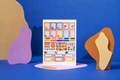 Retro Flower Planner Sticker Canva Template Product Image 2