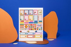 Retro Flower Planner Sticker Canva Template Product Image 4