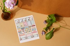 Spring Flowers Planner Stickers Canva Template Product Image 2