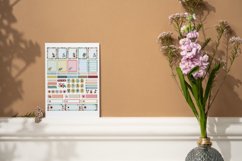 Spring Flowers Planner Stickers Canva Template Product Image 3