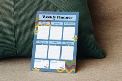Retro Floral Weekly Planner Canva Template Product Image 2