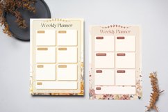 Rustic Spring Watercolor Floral Weekly Planner Canva Product Image 5