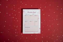 Pink Watercolor Valentine Planner Canva Template Product Image 2