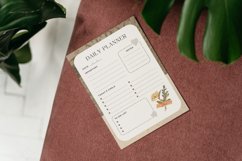 Neutral Brown Vintage Planner Pages Canva Template Product Image 2