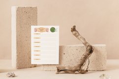 Wood Watercolor Planner Page Canva Template Product Image 5